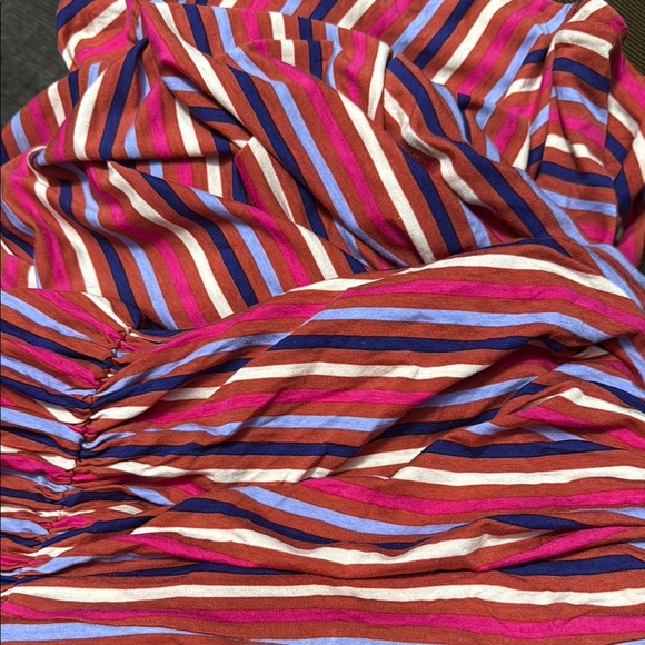 ⬇️Anthropologie+ Maeve Pink Striped Maxi A-Line Dress with Tie Front - Picture 5 of 5